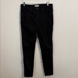Madewell Black 10” High-Rise Skinny Jeans Size 31